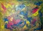 модальный фантазии(Modal Fantasy) Oil on canvas 650X900mm by BobHOK Artist of the style of abstract expressionism from Dhaka Bangladesh