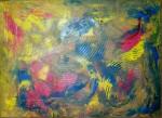 модальный фантазии(Modal Fantasy) Oil on canvas 650X900mm by BobHOK Artist of the style of abstract expressionism from Dhaka Bangladesh